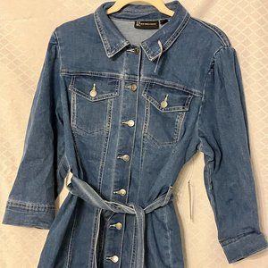 NWT New York & Company Denim Dress, Large